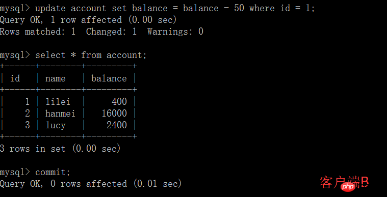 MySQL中关于四种事务隔离级别的详细介绍（图文）