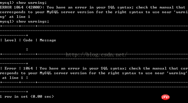 mysql一些使用技巧 的图文详细介绍