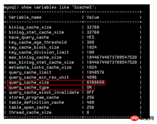 MySQL数据库自身缓存设置和分页