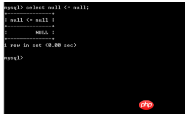 如何利用MySQL数据库判断NULL结果为1？