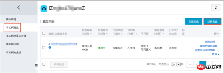 如何将单独创建的云盘（作数据盘用）挂载到ECS实例上