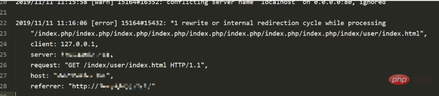 ThinkPHP 的 nginx 配置踩坑