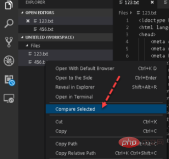 vscode怎么实现代码对比
