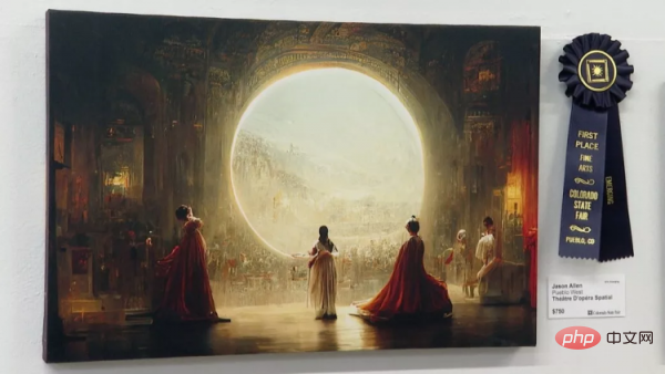 尽管是通过AI绘制的，我的画还是获得了奖项