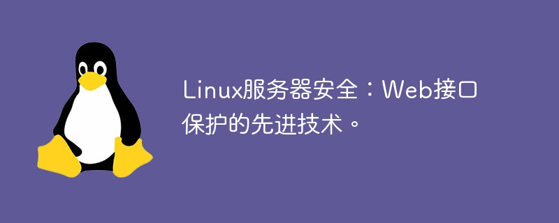 linux服务器安全：web接口保护的先进技术。