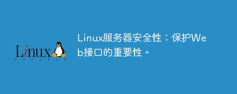 Linux服务器安全性：保护Web接口的重要性。