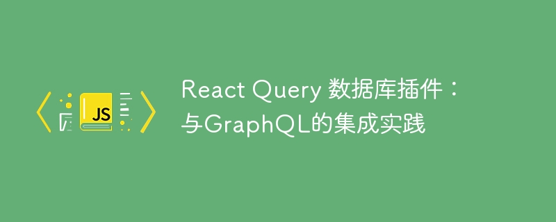 react query 数据库插件：与graphql的集成实践