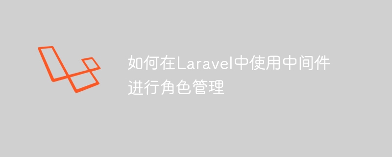 如何在Laravel中使用中间件进行角色管理