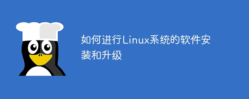 如何进行linux系统的软件安装和升级