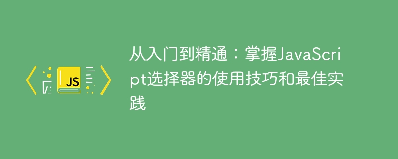 JavaScript选择器的使用技巧和最佳实践：从初学者到专家
