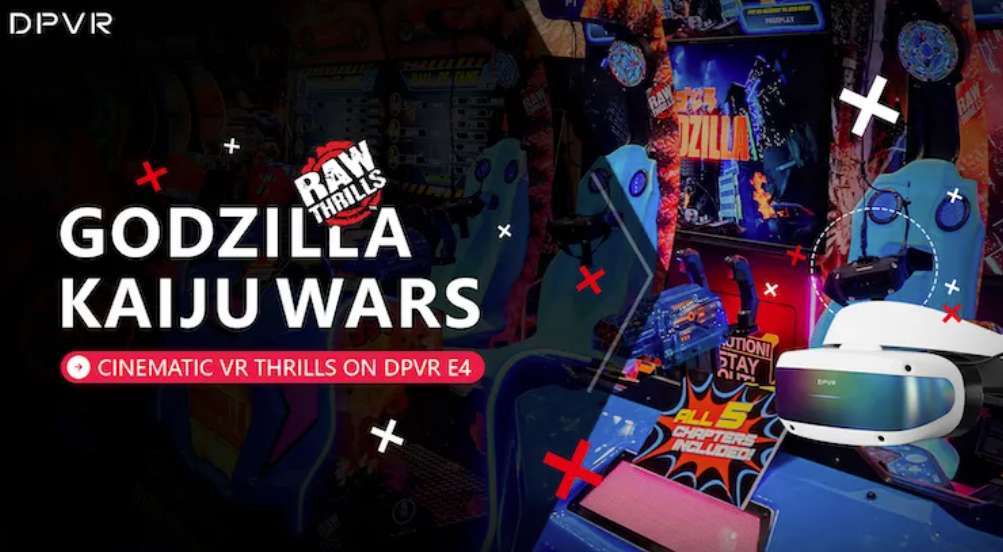 大朋VR与Raw Thrills合作推出的新一代街机游戏：“哥斯拉”VR体验现已上线