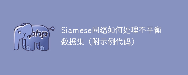 如何使用Siamese网络处理样本不平衡的数据集（含示例代码）