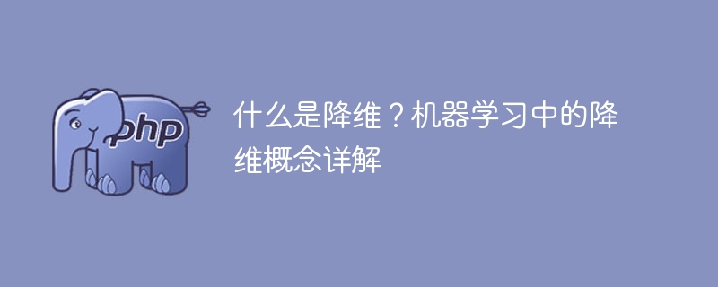 深入探讨机器学习中的降维概念：什么是降维？