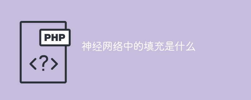 神经网络中的填充是什么