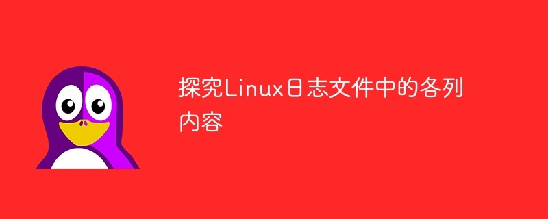 探究linux日志文件中的各列内容