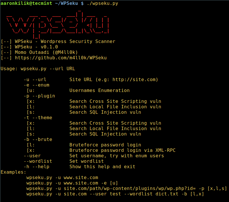 如何使用WPSeku找出 WordPress 安全问题？