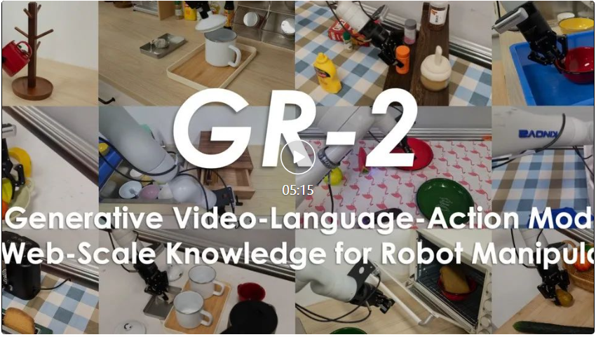 gr-2登场！bytedance research提出机器人大模型，具备世界建模和强大泛化能力