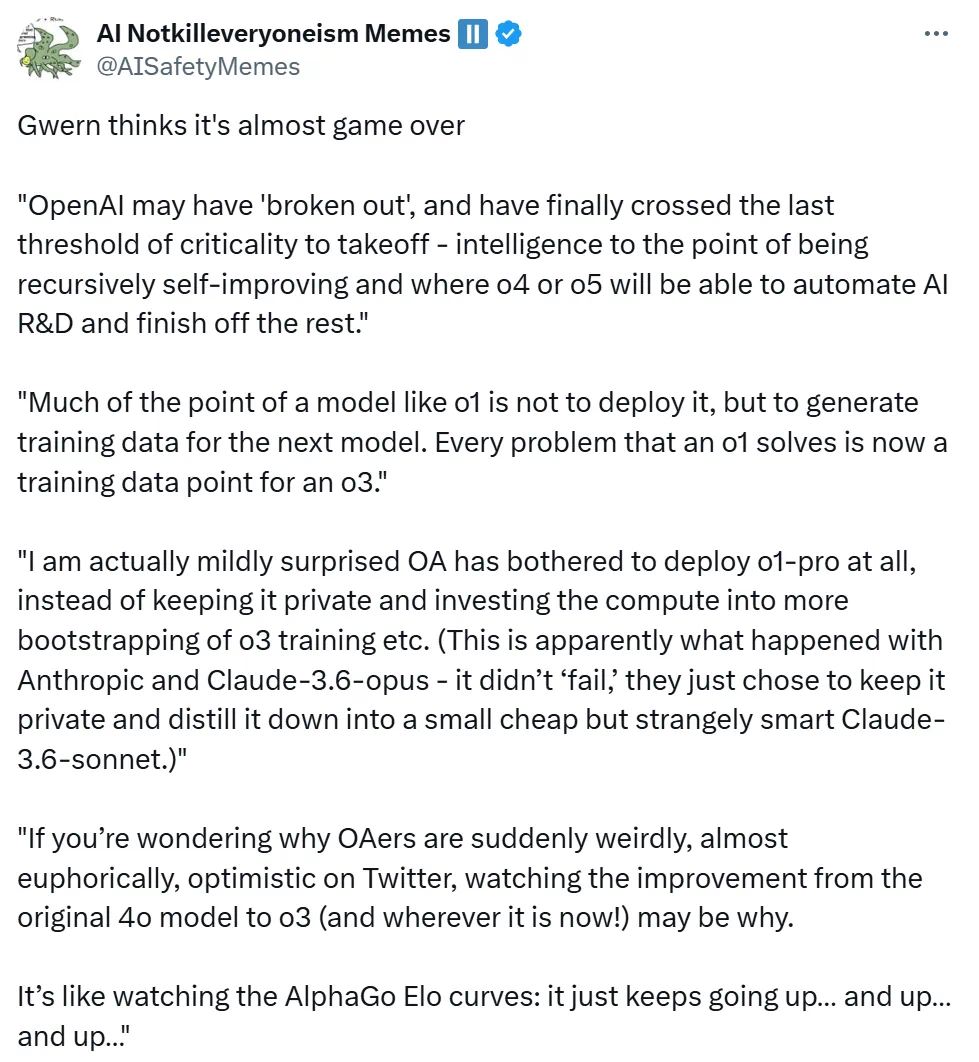 游戏结束了？OpenAI可能已经突破，跨过起飞的最后临界阈值
