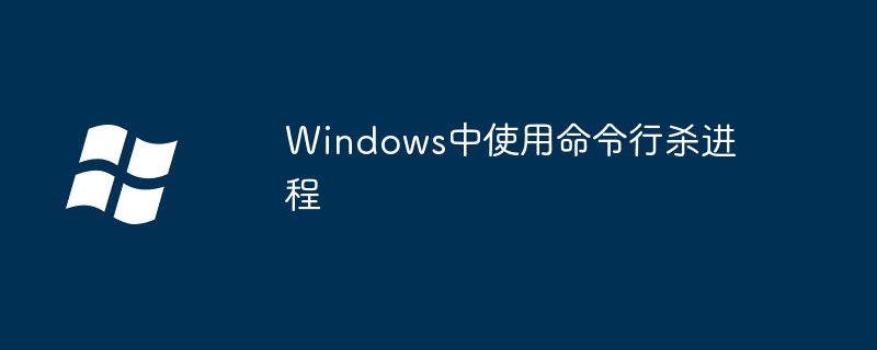 windows中使用命令行杀进程