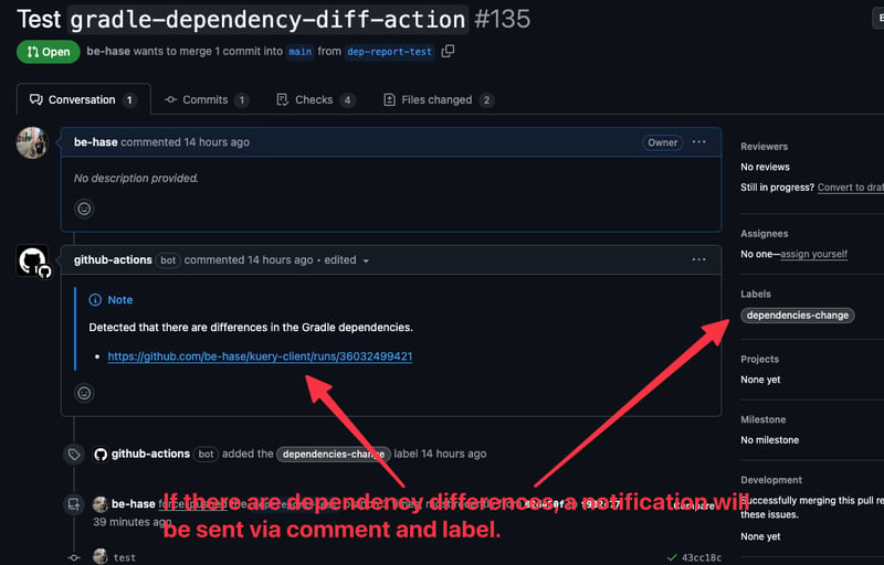 可视化gradle依赖差异！引入“ gradle依赖性-diff-action”