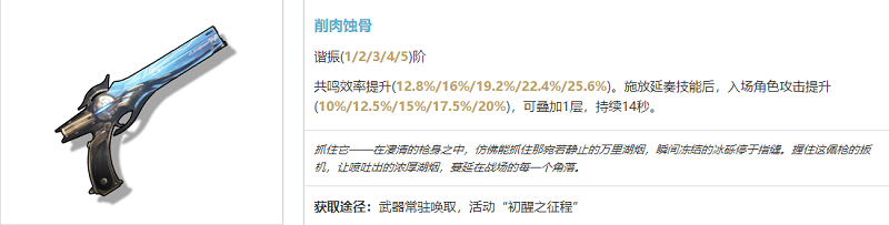 鸣潮炽霞武器选择说明-炽霞武器良心推荐