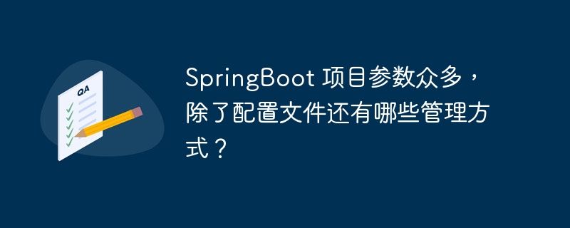 SpringBoot 项目参数众多，除了配置文件还有哪些管理方式？