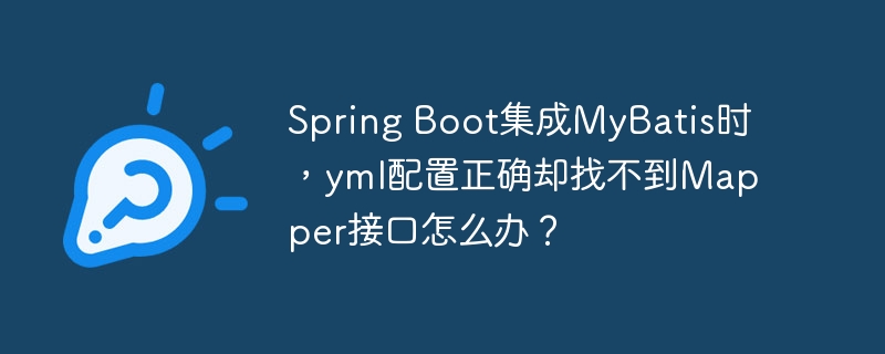 Spring Boot集成MyBatis时，yml配置正确却找不到Mapper接口怎么办？
