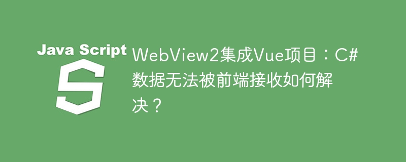 WebView2集成Vue项目：C#数据无法被前端接收如何解决？