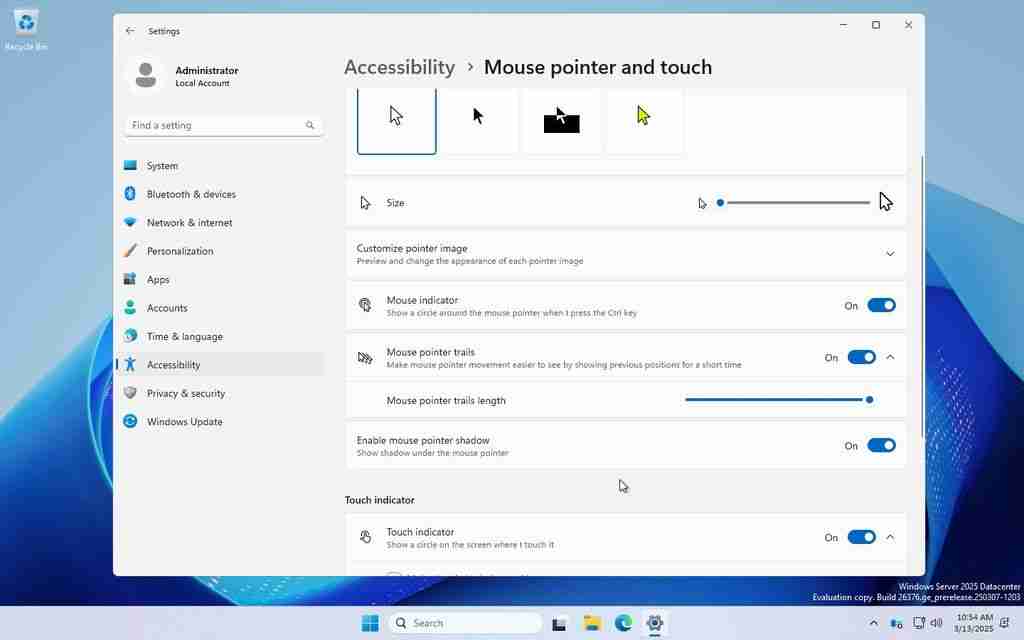 微软 Windows Server 预览版迁移鼠标选项至设置：进一步淘汰控制