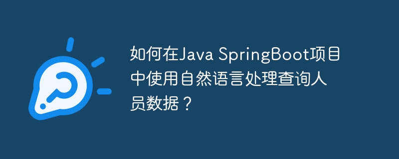 如何在Java SpringBoot项目中使用自然语言处理查询人员数据？