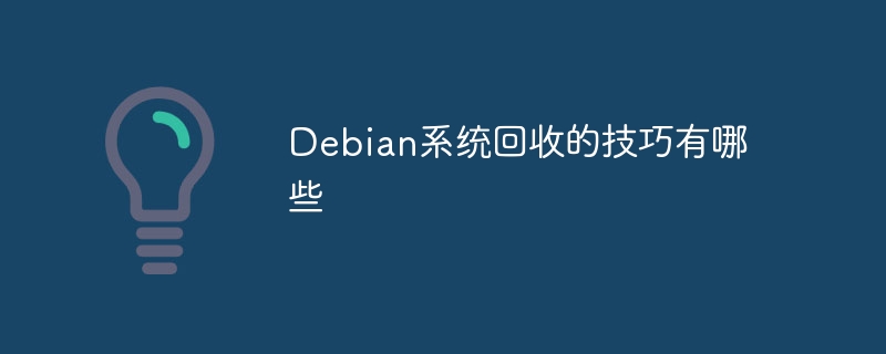 Debian系统回收的技巧有哪些