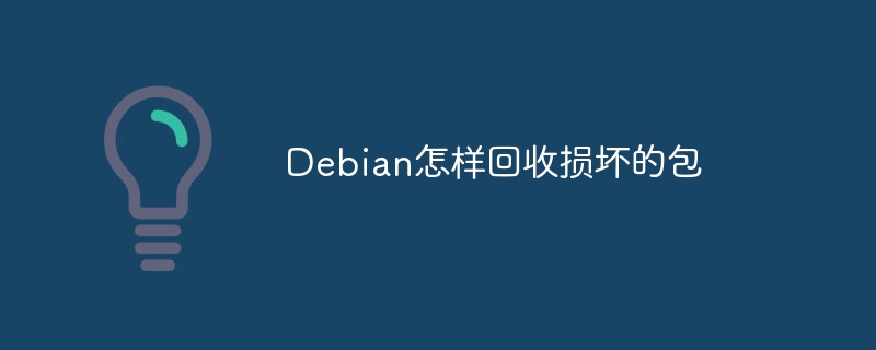 Debian怎样回收损坏的包