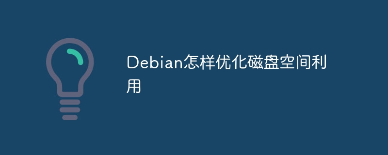 Debian怎样优化磁盘空间利用