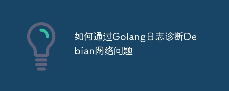 如何通过Golang日志诊断Debian网络问题