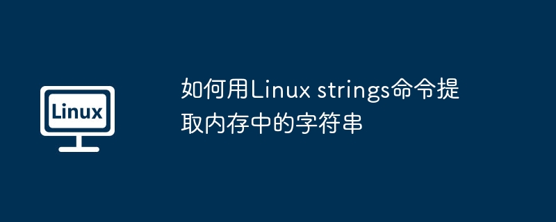 如何用Linux strings命令提取内存中的字符串