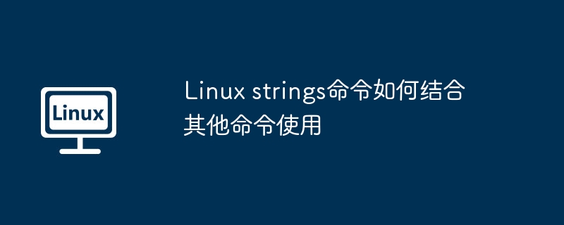 Linux strings命令如何结合其他命令使用