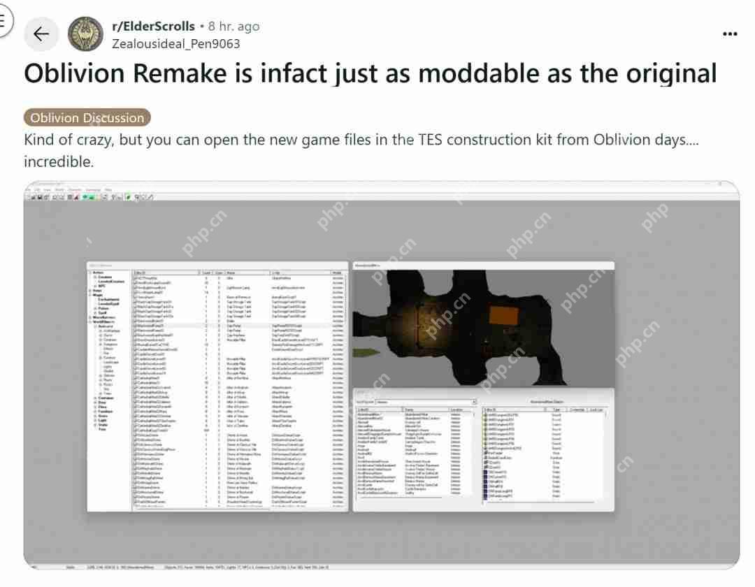 《上古卷轴4：湮灭重制版》官方称不支持MOD 但N网已有大量MOD出现