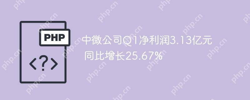 中微公司Q1净利润3.13亿元 同比增长25.67%