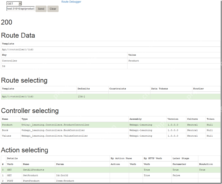 ASP.NET WEB API 调试