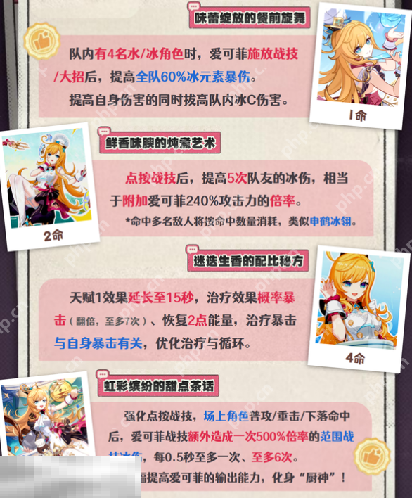 原神爱可菲要抽几命 爱可菲命座抽取攻略