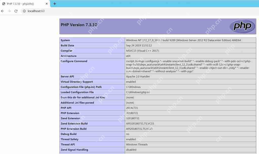 Windows用Apache发布php网站