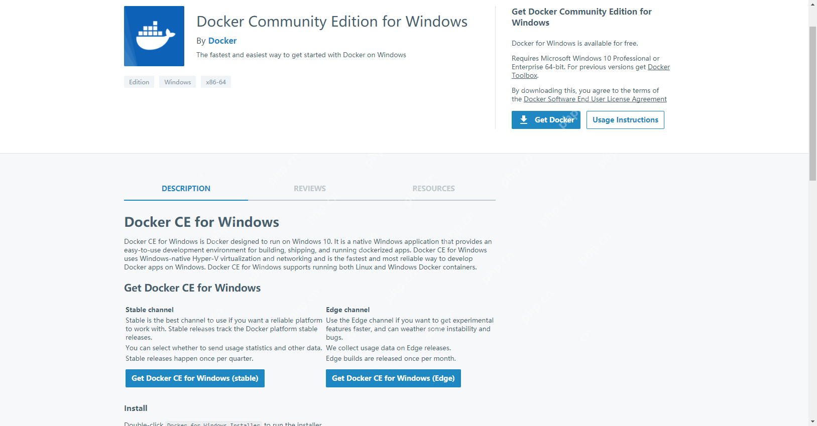 Docker在Win10下的安装和配置
                                                                            原