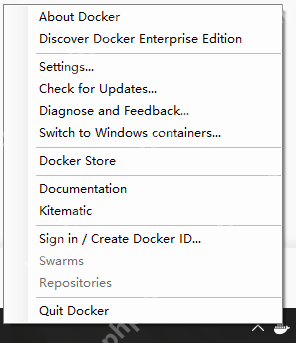 Docker在Win10下的安装和配置                                                                            原  