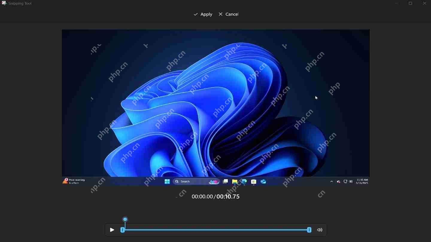 Win11 内置截图工具升级：简单剪辑录频内容、集成 OCR 提取表格