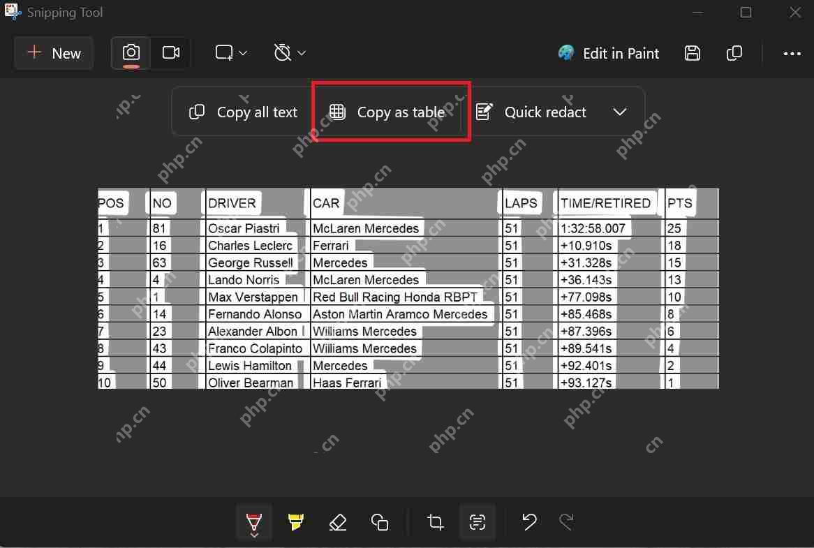 Win11 内置截图工具升级：简单剪辑录频内容、集成 OCR 提取表格