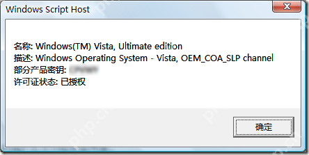 通过几种方式来查看windows vista的激活状态