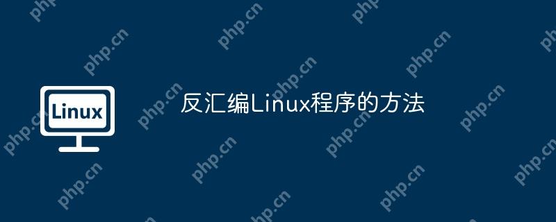 反汇编Linux程序的方法