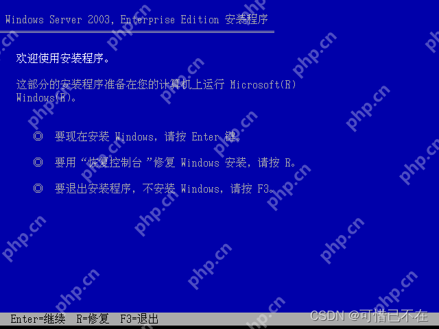 安装 Windows Server 2003