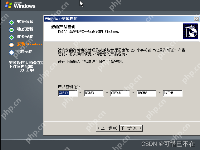 安装 Windows Server 2003