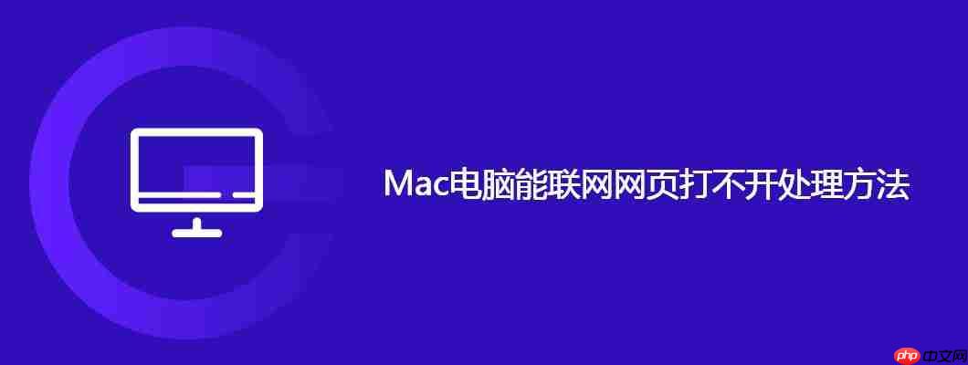 Mac电脑能联网网页打不开处理方法